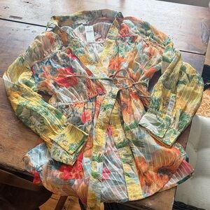 Anthropologie Floral Multicolor Blouse
